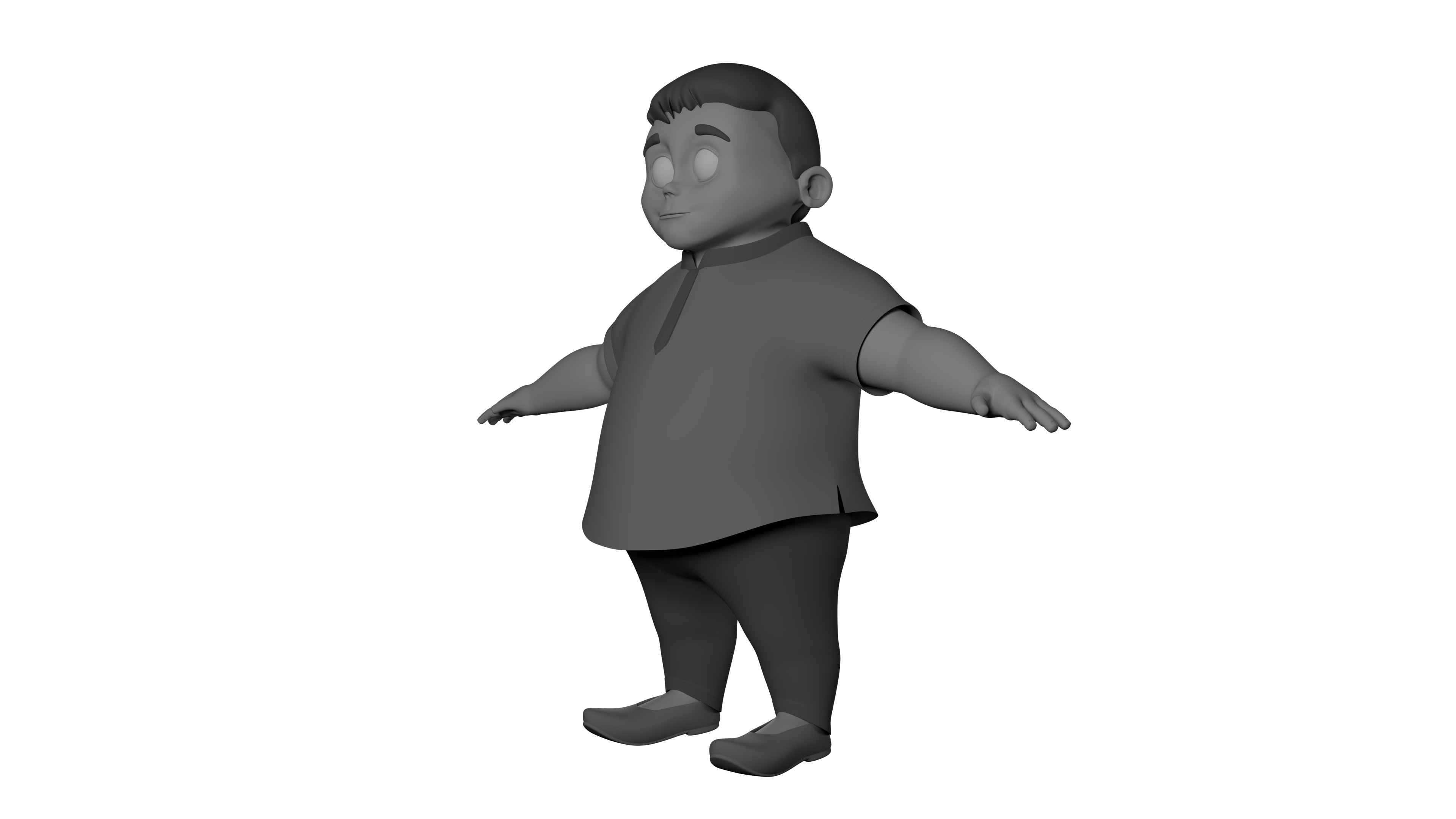 Boy Model 3D model_2