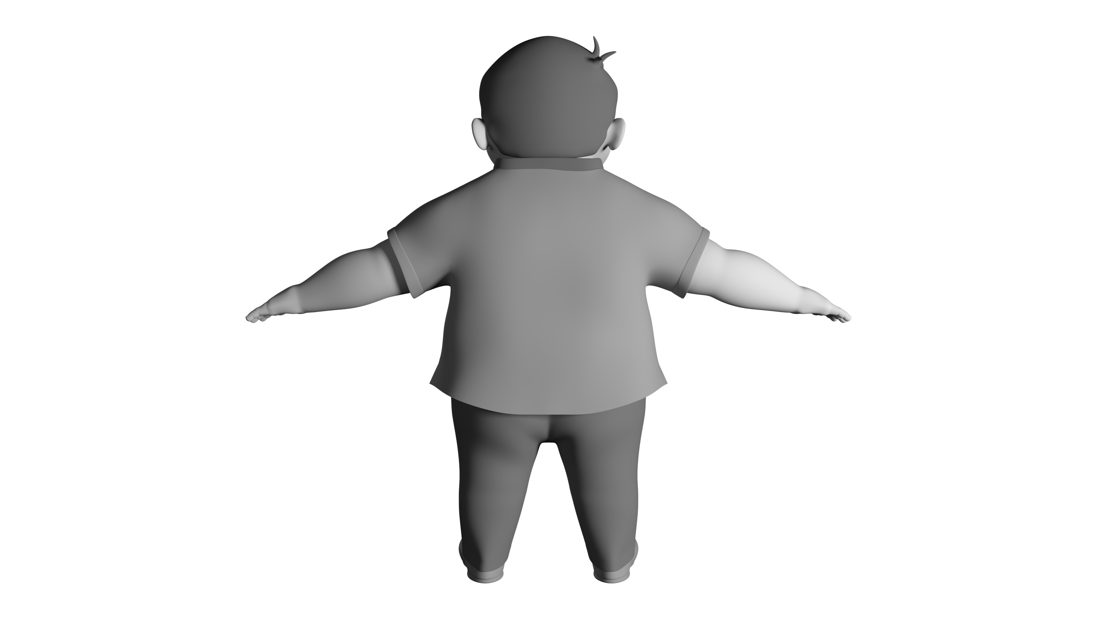 Boy Model 3D model_4