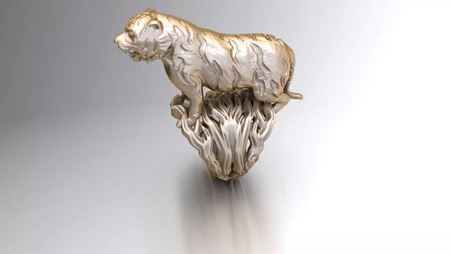 tiger ring 3D print model