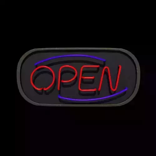  LED Open Sign  3D model