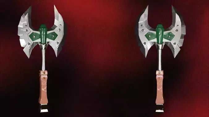 Double sided battle axe