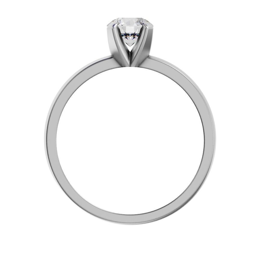 Engagement diamond ring 3D print model_9