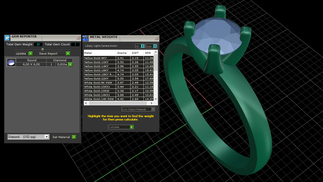 Engagement diamond ring 3D print model_1