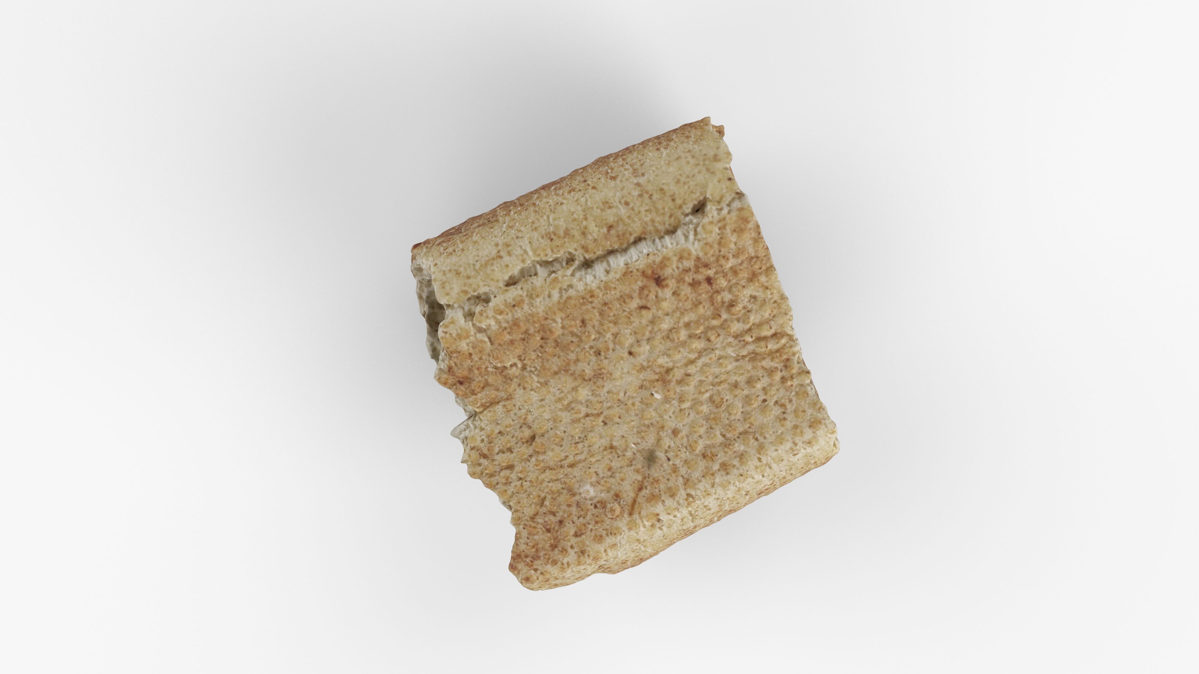 Photorealistic 3D scan of half a bread Low-poly 3D model_4