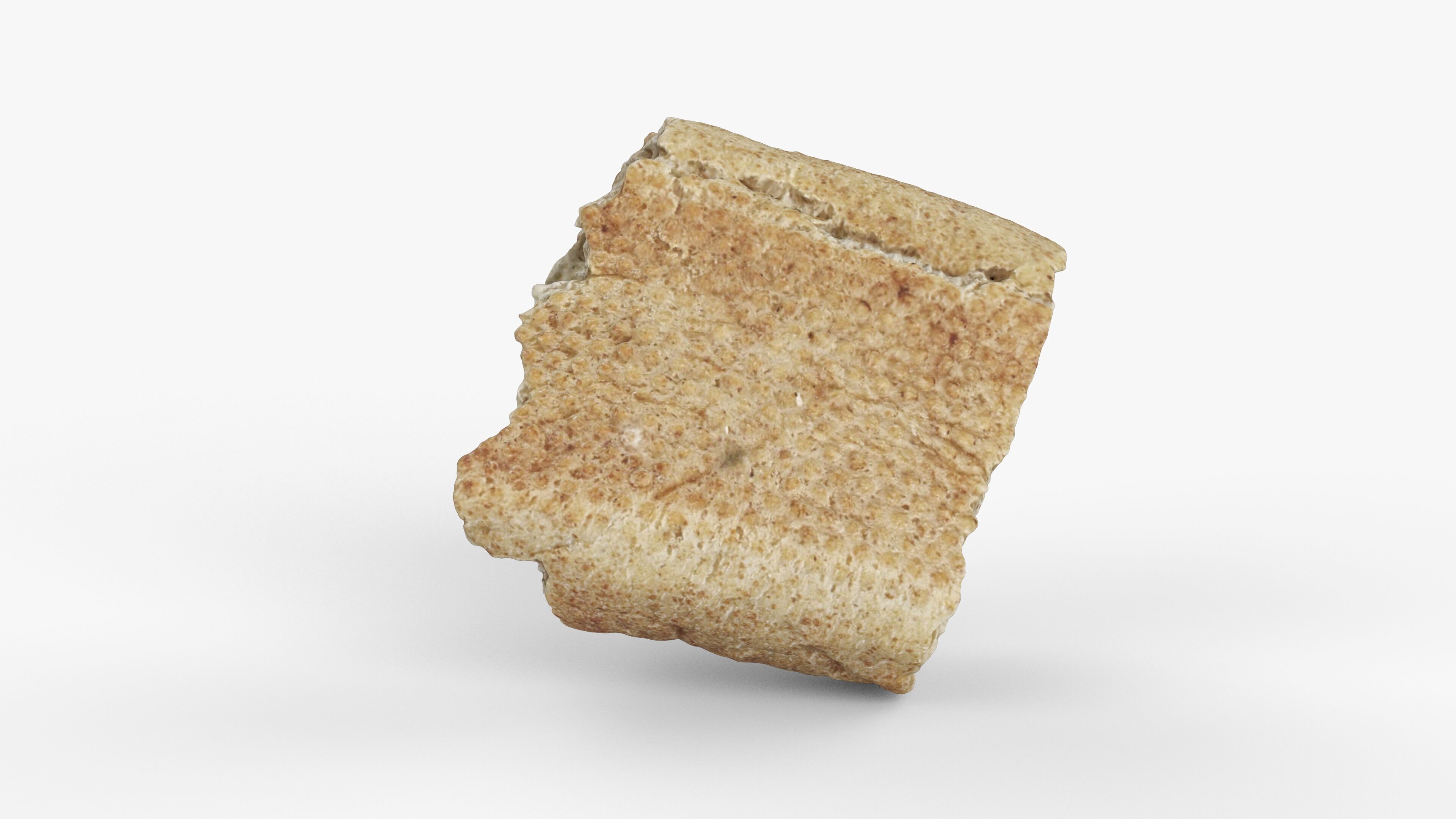 Photorealistic 3D scan of half a bread Low-poly 3D model_9