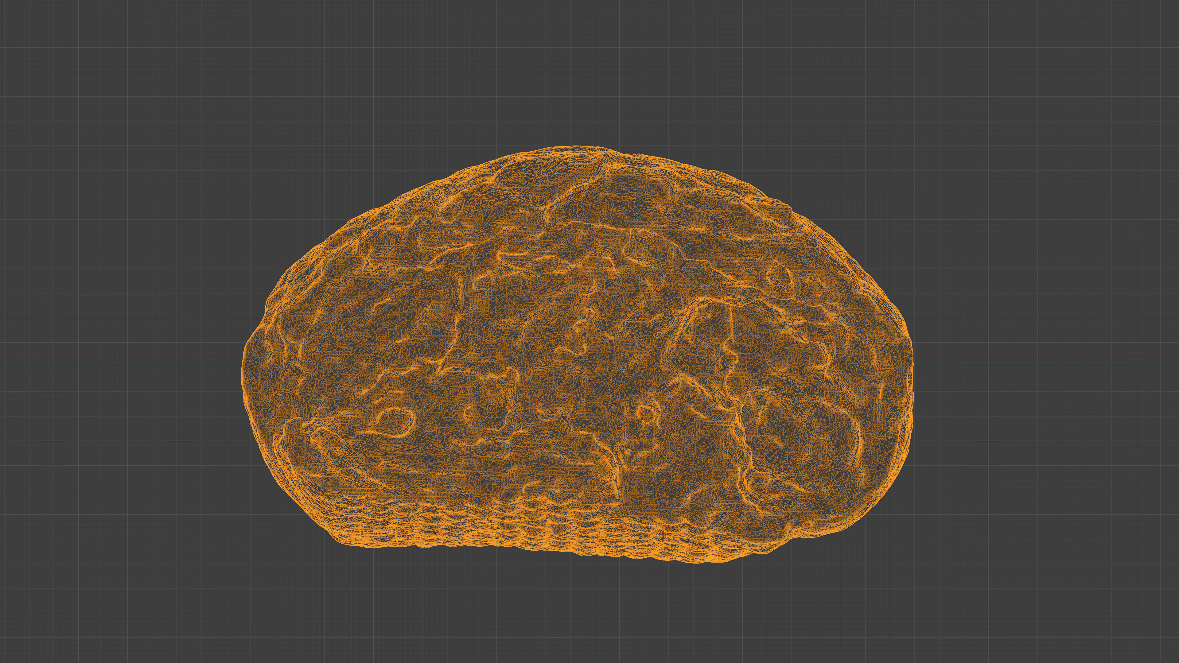 Photorealistic 3D scan of half a bread Low-poly 3D model_21