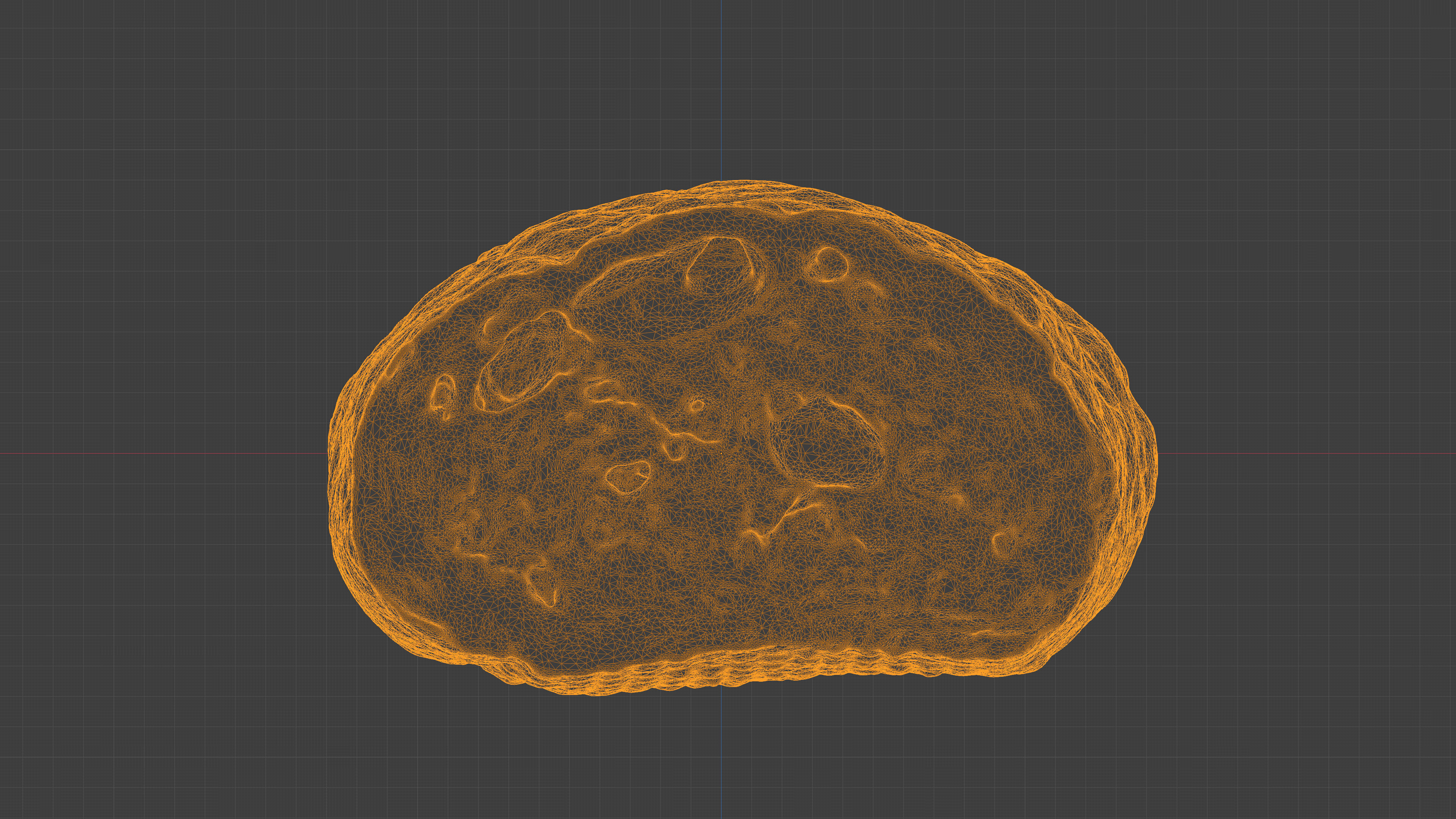 Photorealistic 3D scan of half a bread Low-poly 3D model_25