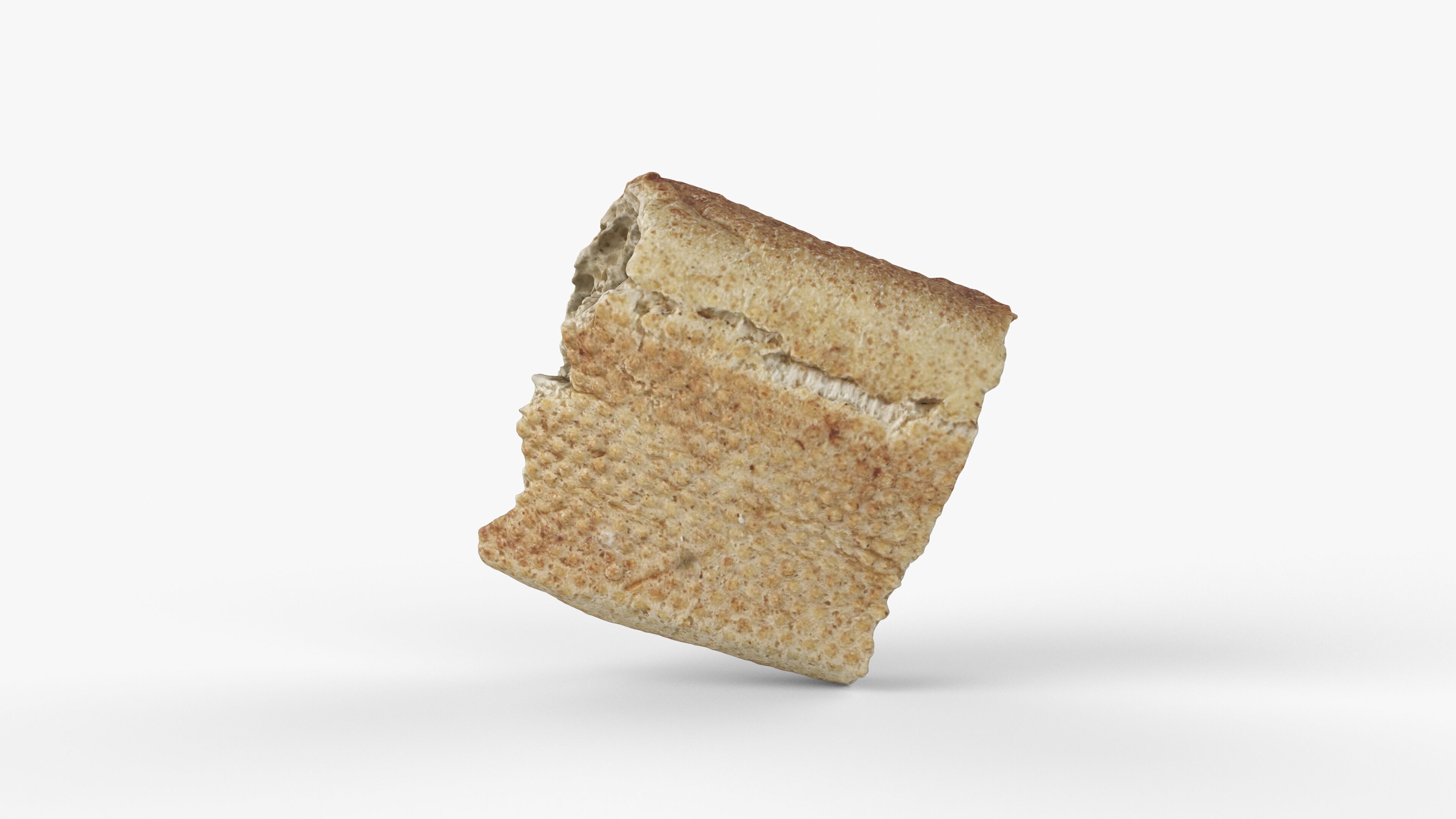 Photorealistic 3D scan of half a bread Low-poly 3D model_14