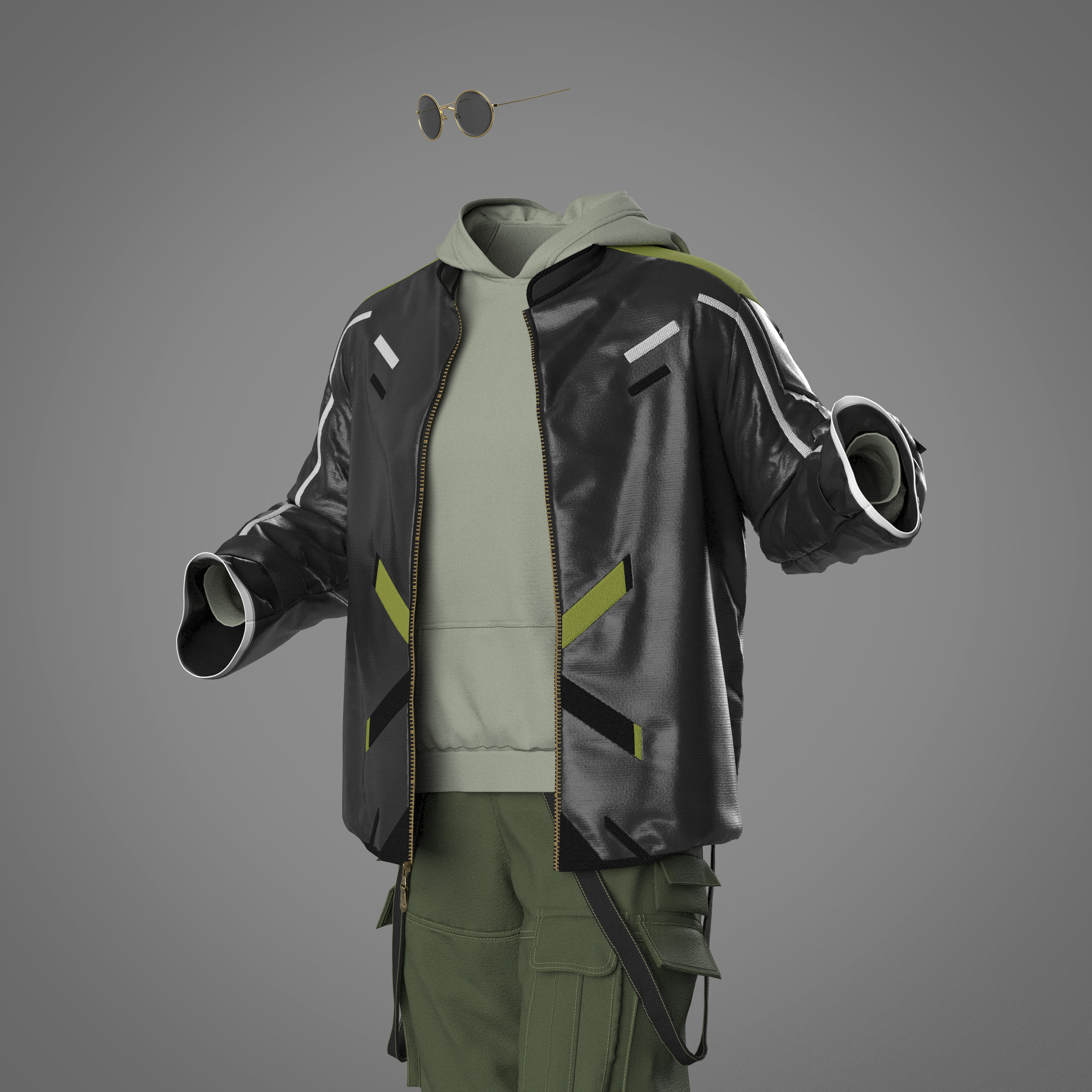 men clothes 3D model_1