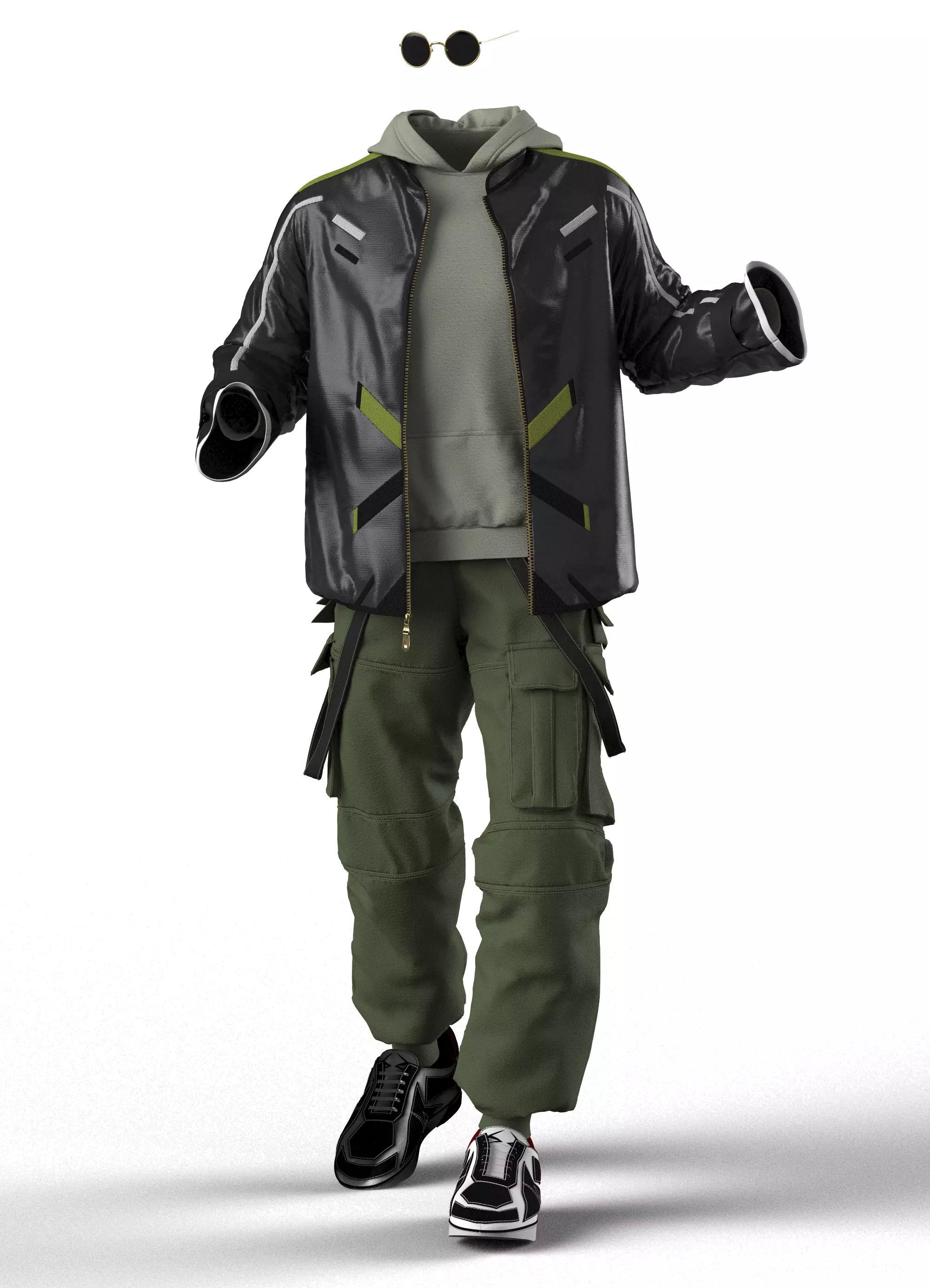 men clothes 3D model_0