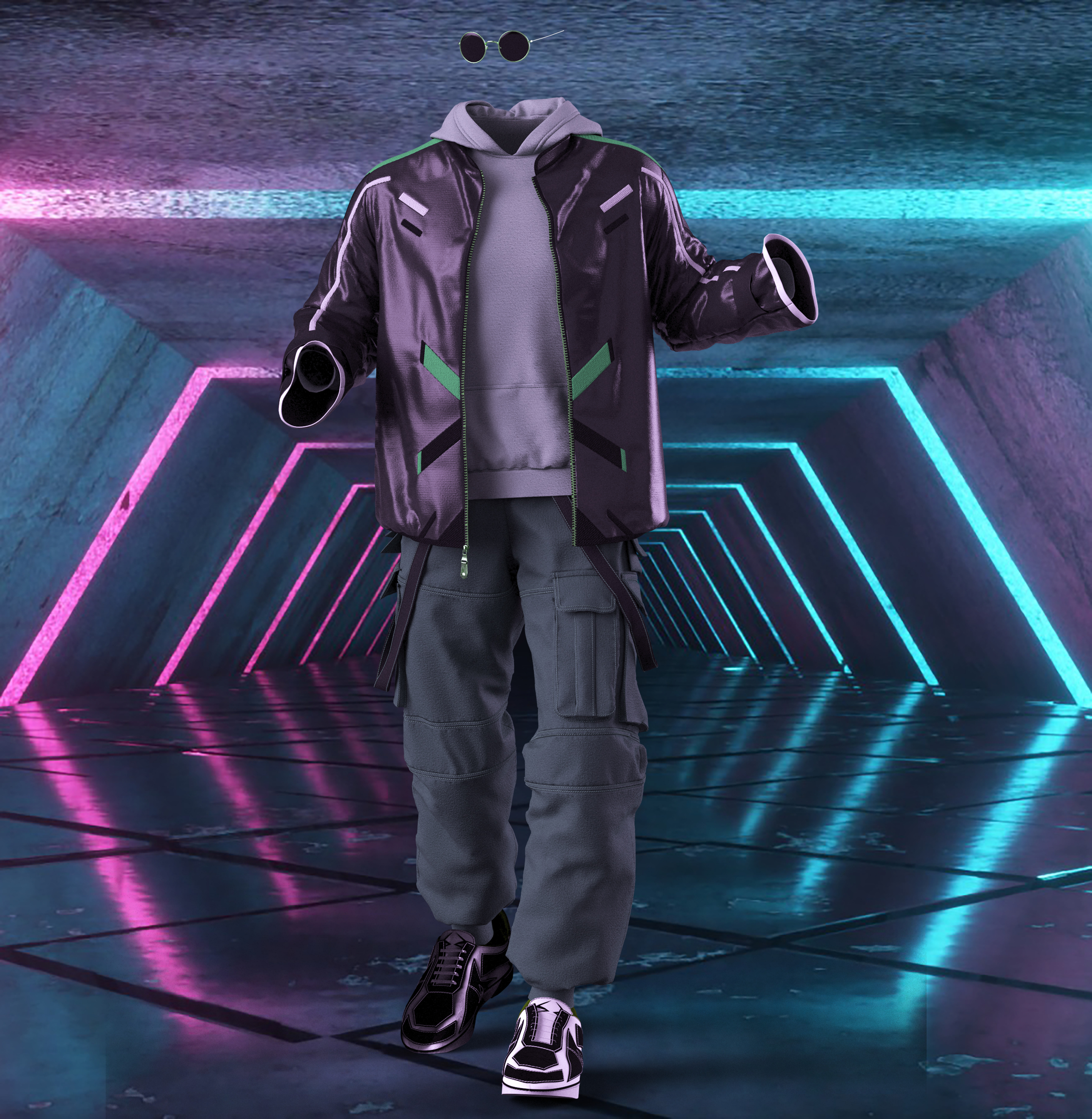 men clothes 3D model_2