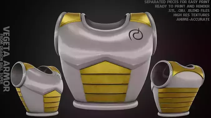Dragon Ball Super Vegeta Armor for Cosplay