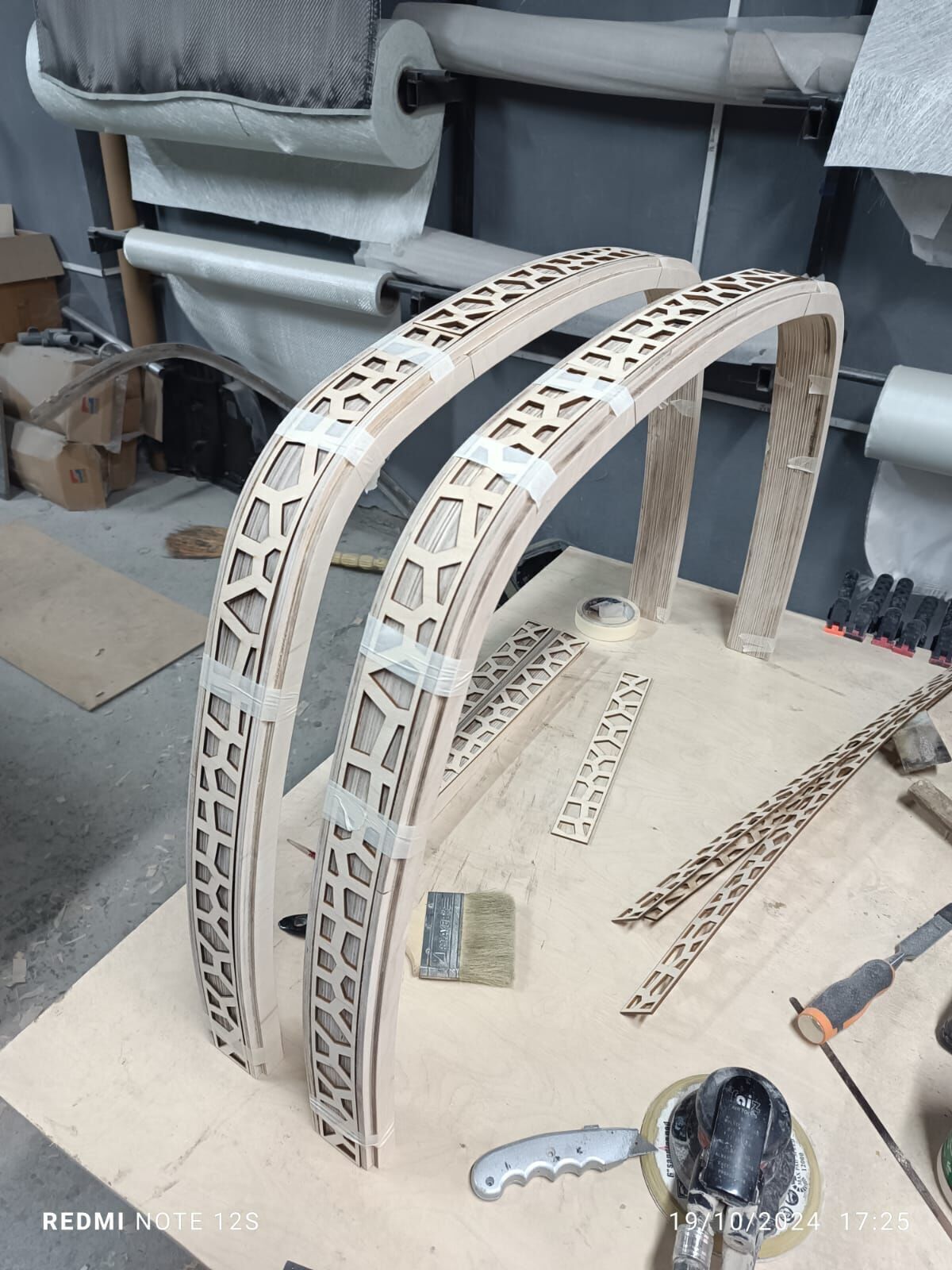 Living Room Table Laser Cut Plywood 3D print model_9