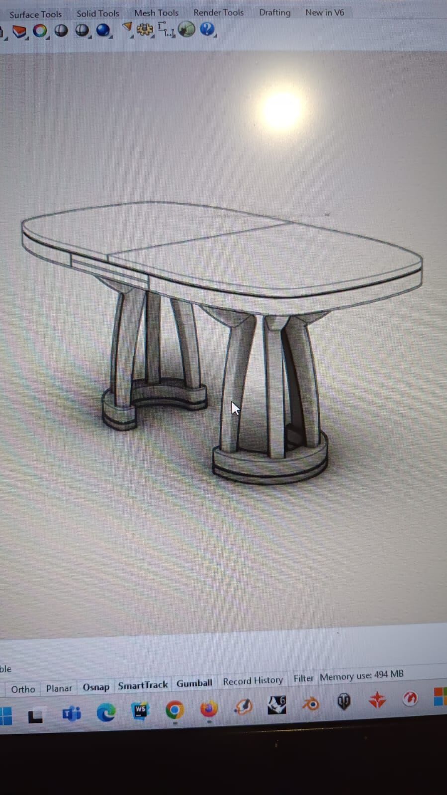 Living Room Table Laser Cut Plywood 3D print model_3