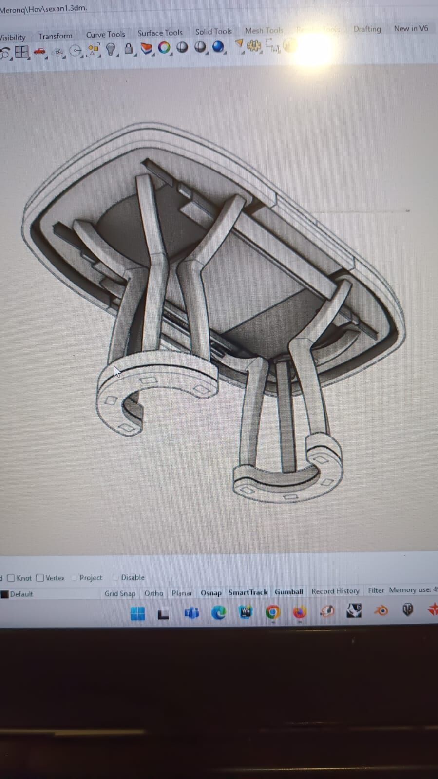 Living Room Table Laser Cut Plywood 3D print model_4