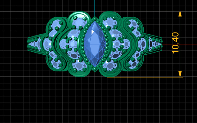 LUXURY ENGAGEMENT RING 3D PRINTABLE MODEL  3D print model_5