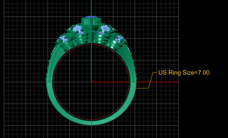 LUXURY ENGAGEMENT RING 3D PRINTABLE MODEL  3D print model_8