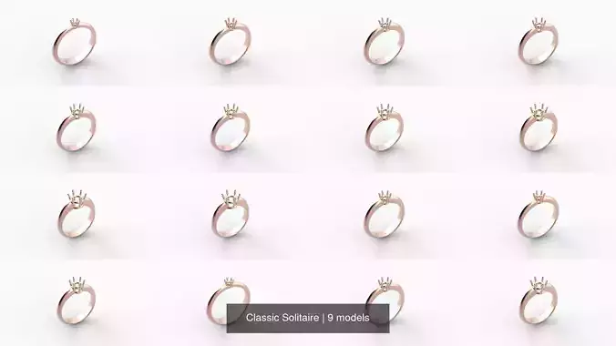 Classic Solitaire 3D Model Collection