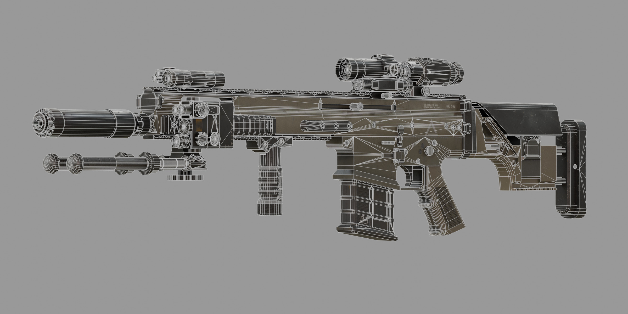 SCAR H-TPR Modular BIG Pack 3D model_18