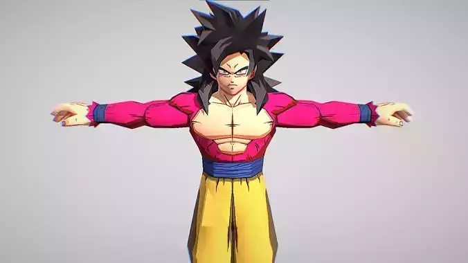 Goku Super Saiyan 4 - Dragon Ball Z - Shin Budokai 