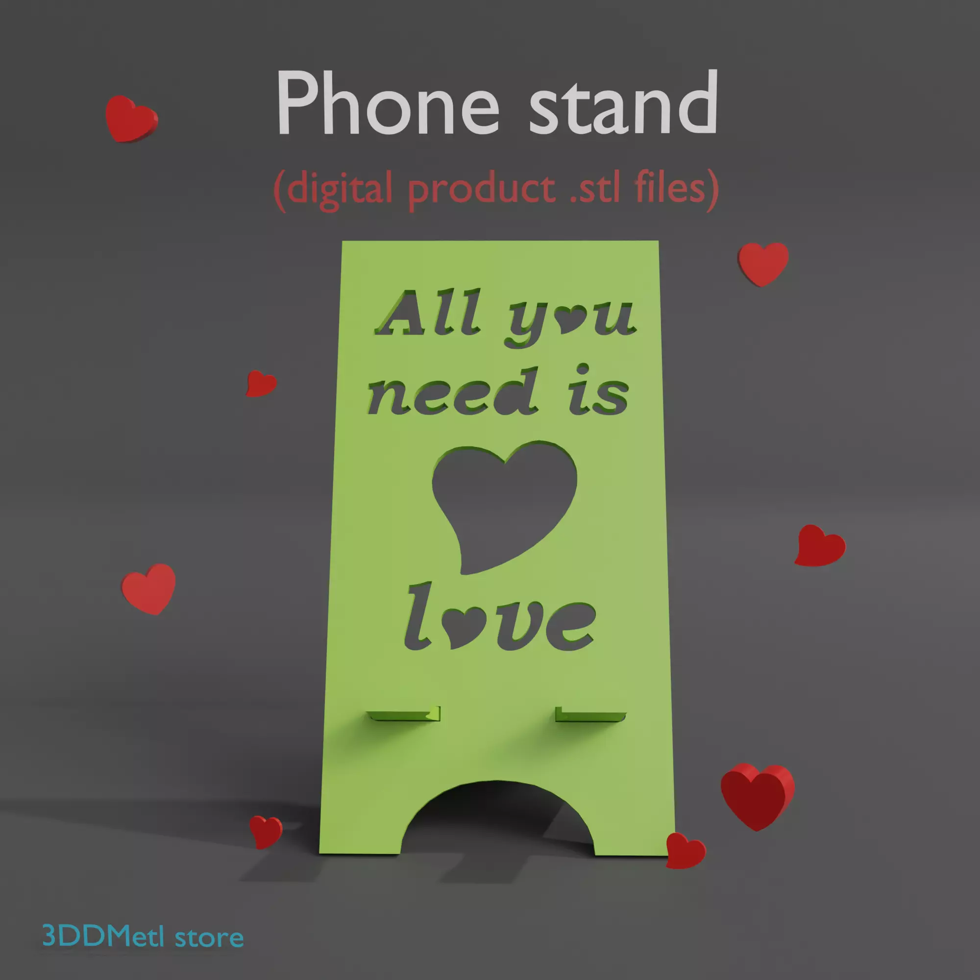 Phone stand All you need stl files 3D print model_0