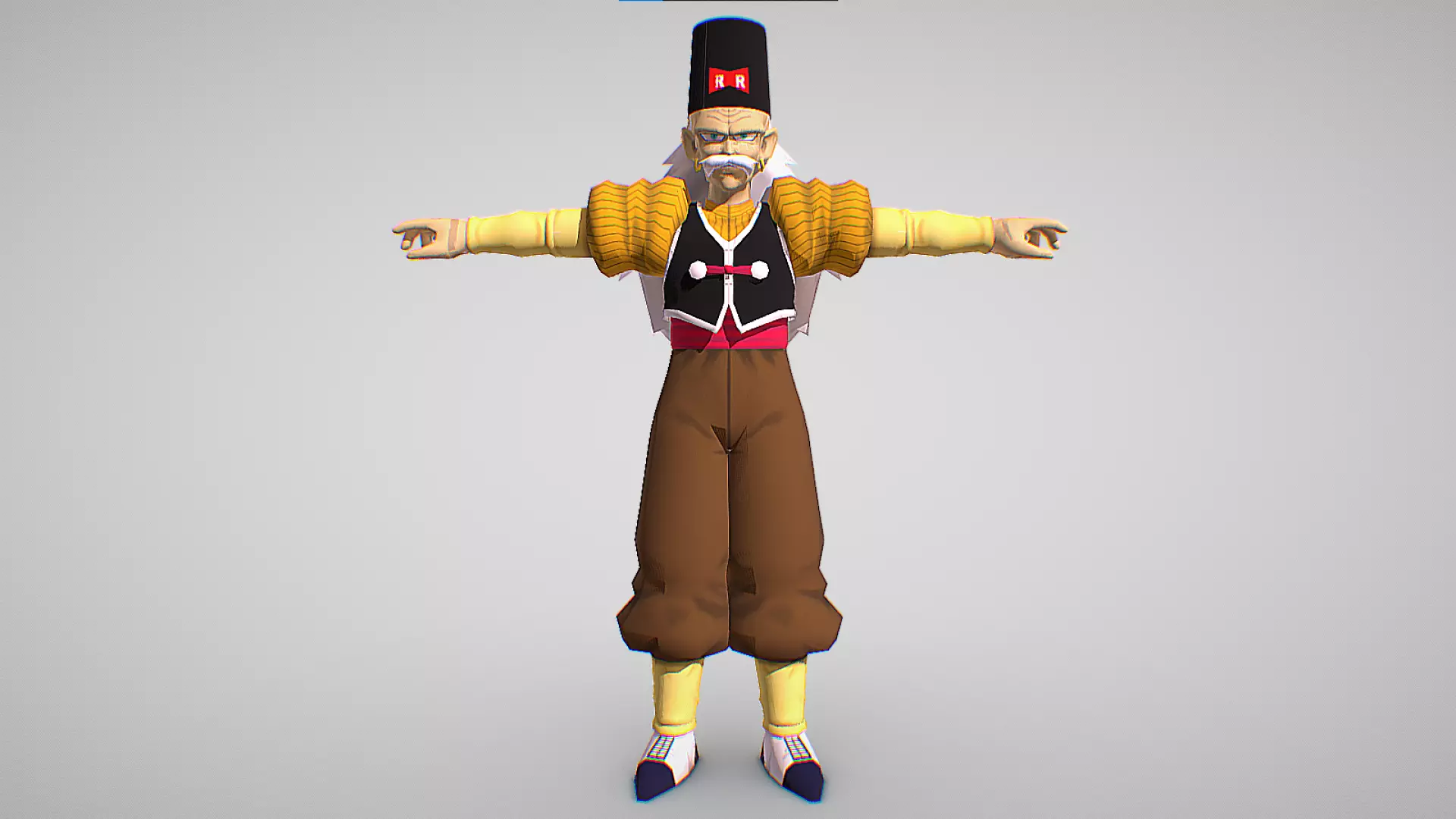 Dr-Gero - Android 20 - Dragon Ball Z - Budokai Low-poly 3D model_0