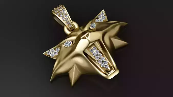 CAT HEAD PENDANT 3D PRINTABLE MODEL