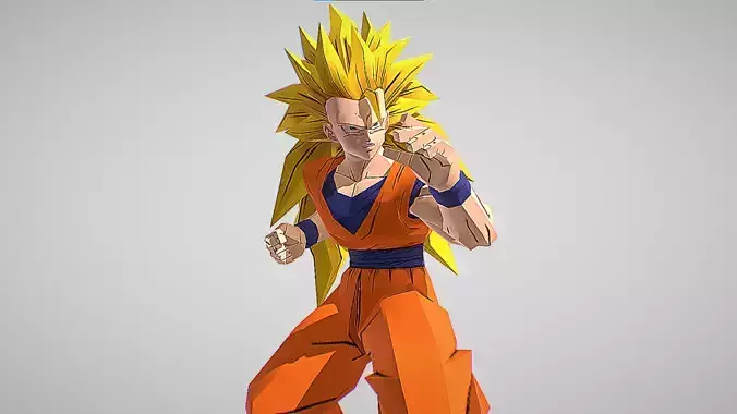 Goku Super Saiyan 3 - Dragon Ball Z - Budokai 2