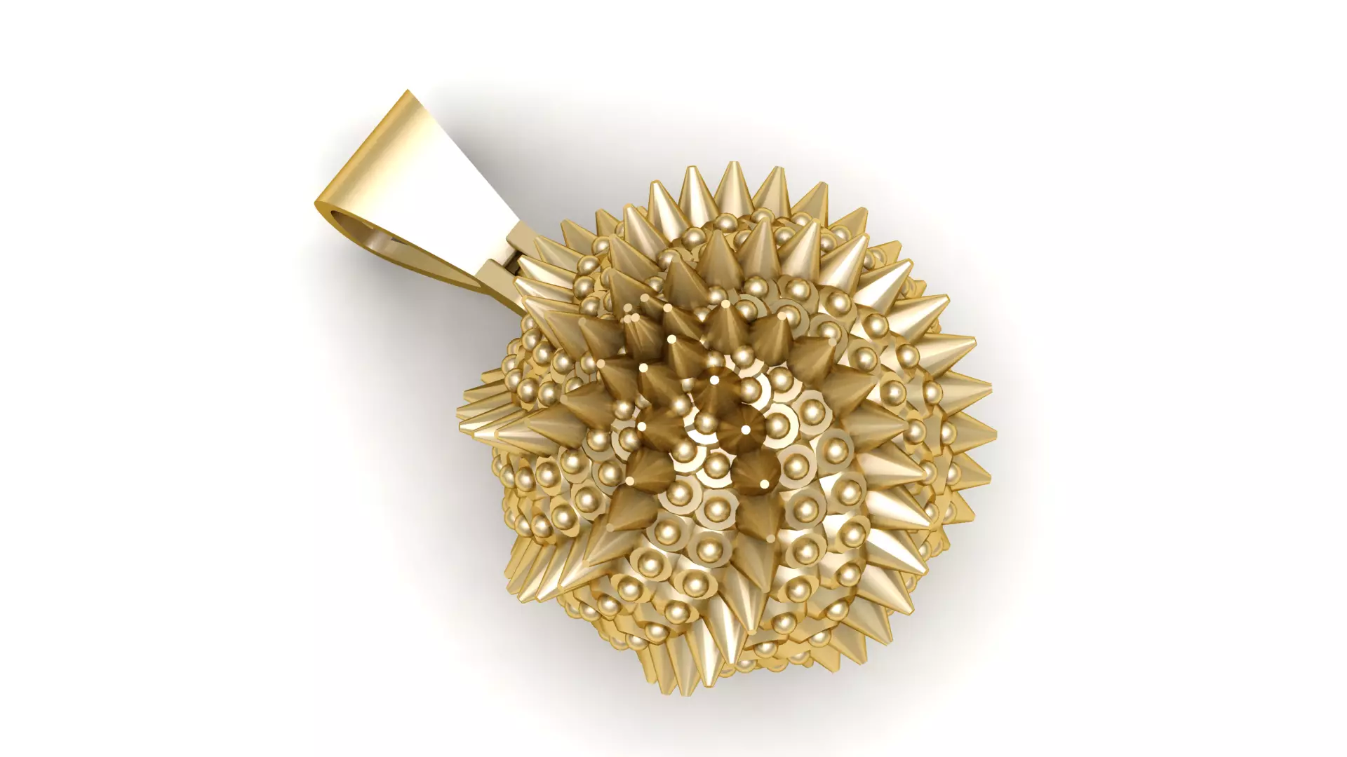 SEA URCHIN PENDANT 3D PRINTABLE MODEL 3D print model