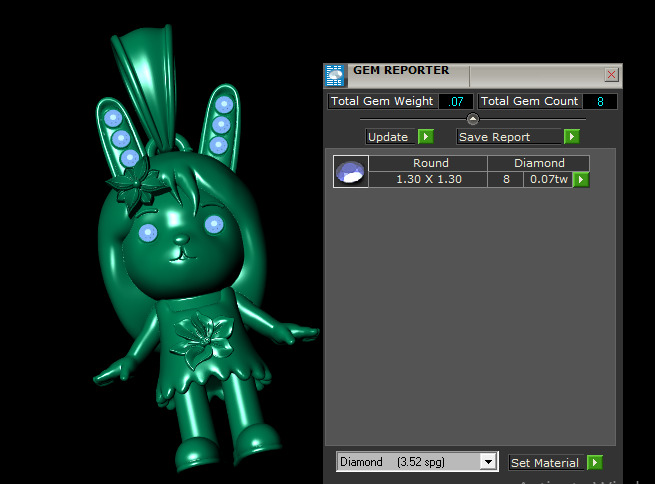 FEMALE RABBIT PENDANT 3D PRINTABLE MODEL 3D print model_5