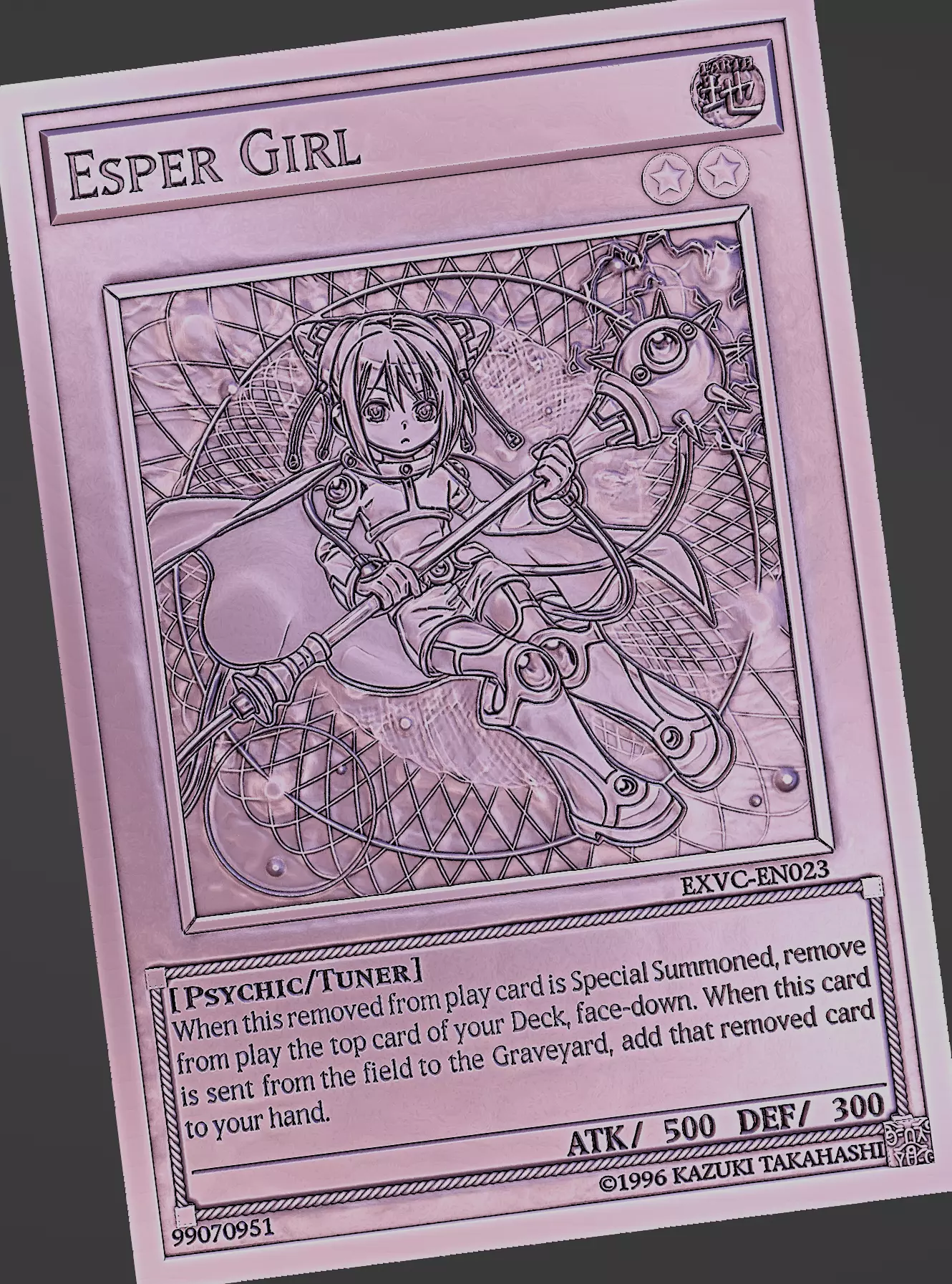 esper girl - yu-gi-oh 3D print model