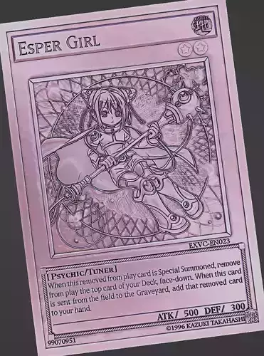 esper girl - yu-gi-oh 3D print model