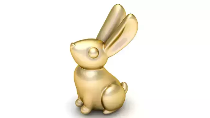 RABBIT ANIMAL PENDANT 3D PRINTABLE MODEL
