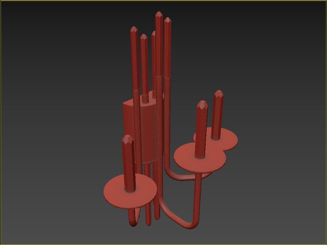 Calliope sconce 3D model_8