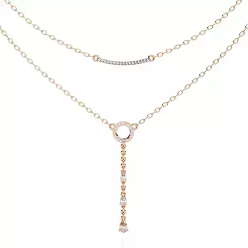 Diamond Necklace 360 animation renders 3dm stl details 3D print model