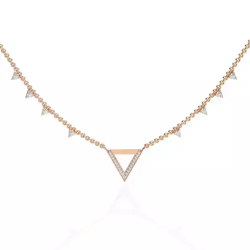 Diamond Necklace 360 animation renders 3dm stl details