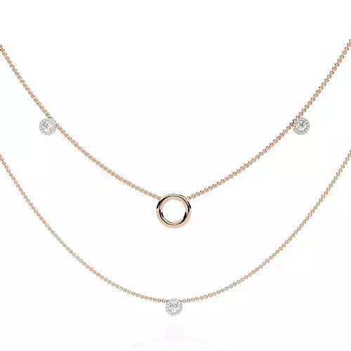 Diamond Necklace 360 animation renders 3dm stl details 3D print model
