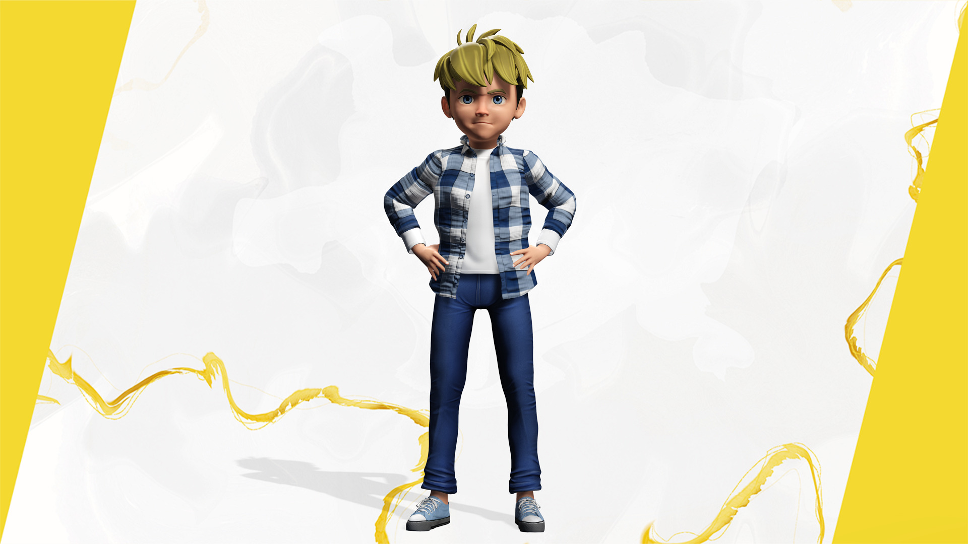 Charming Rigged Stylized 3D Boy Character Game and film Ready Low-poly 3D model_9