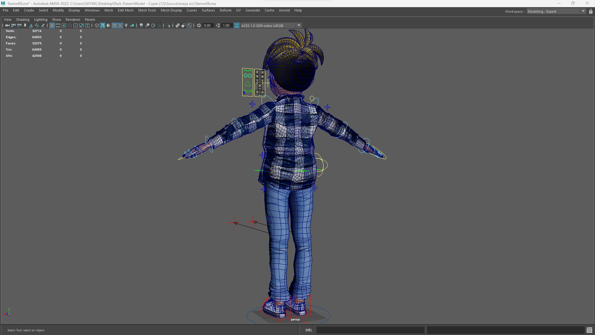 Charming Rigged Stylized 3D Boy Character Game and film Ready Low-poly 3D model_22