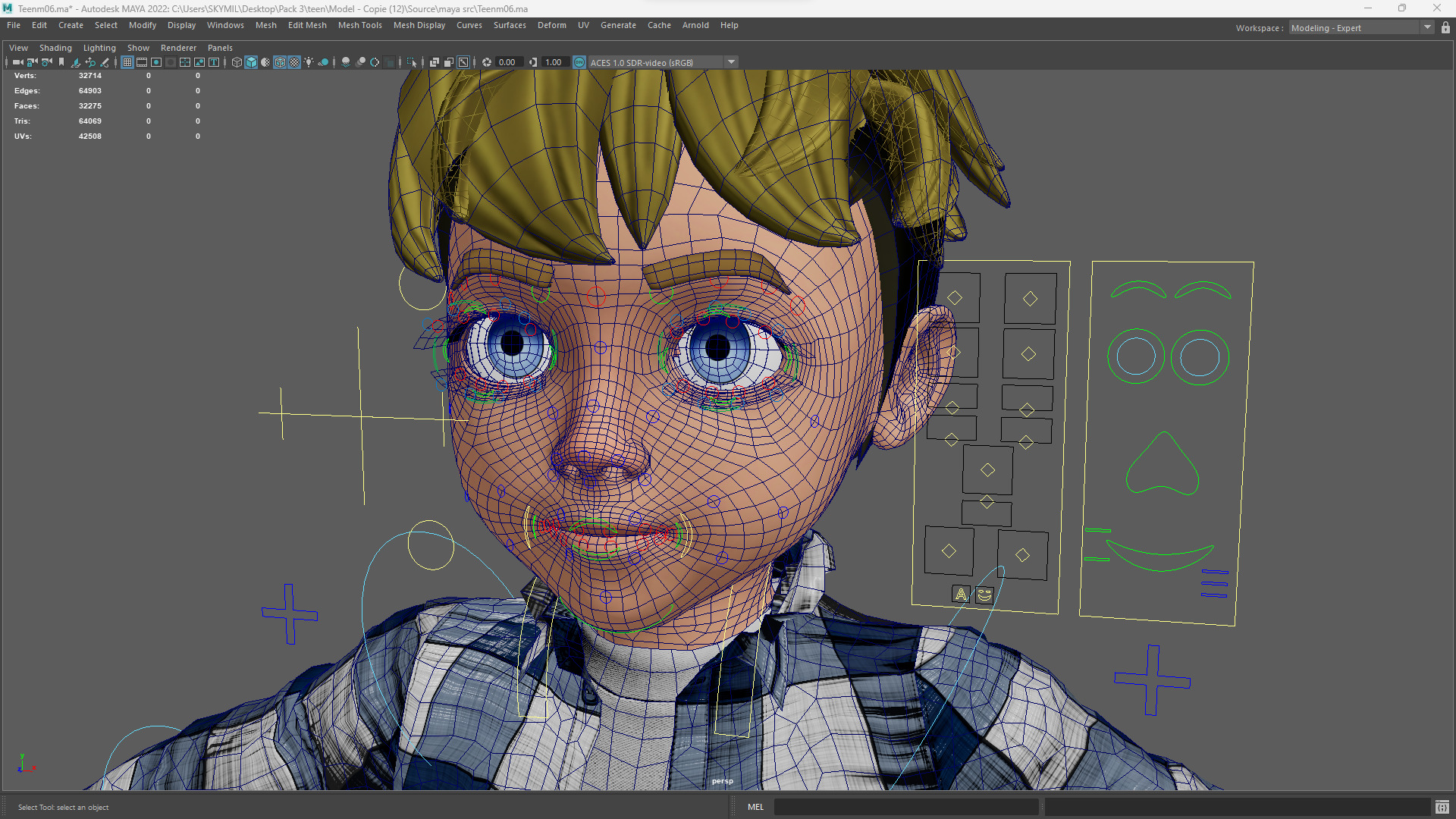 Charming Rigged Stylized 3D Boy Character Game and film Ready Low-poly 3D model_21