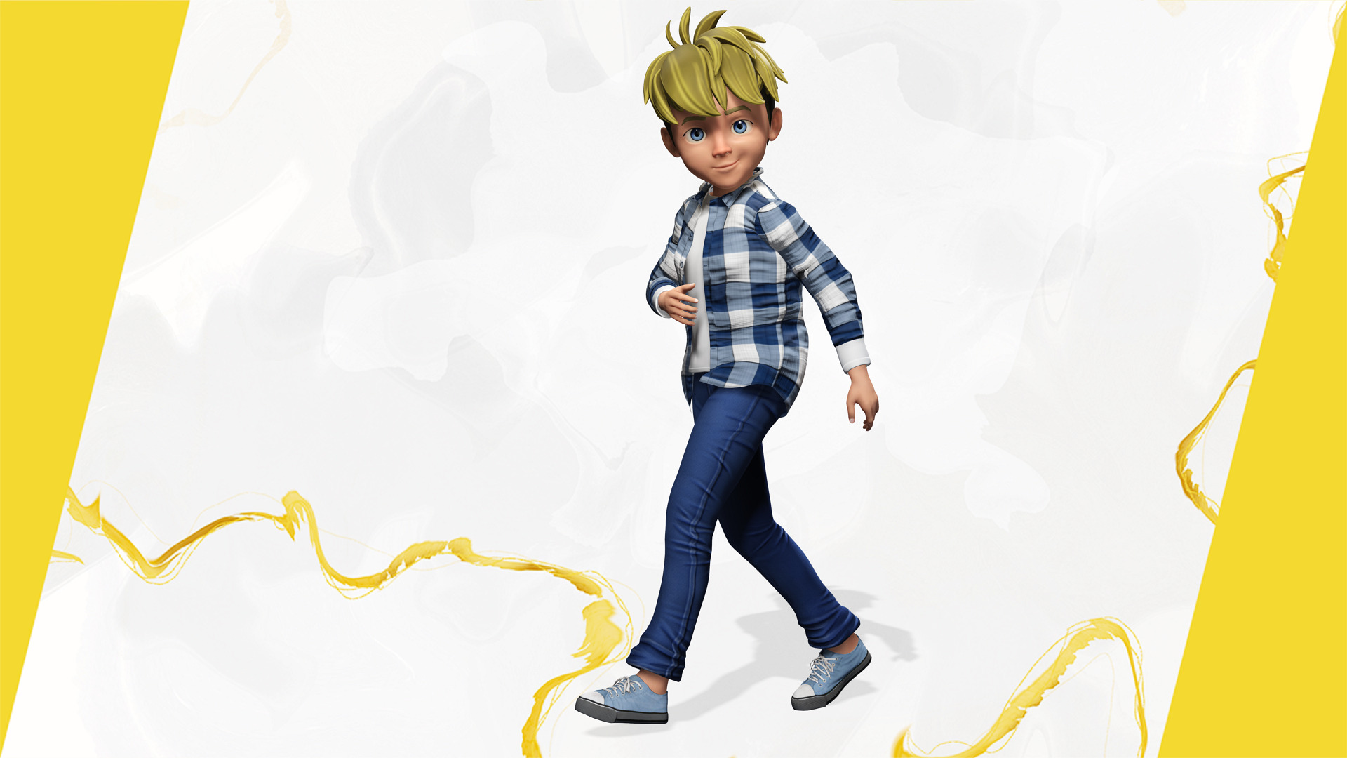 Charming Rigged Stylized 3D Boy Character Game and film Ready Low-poly 3D model_2