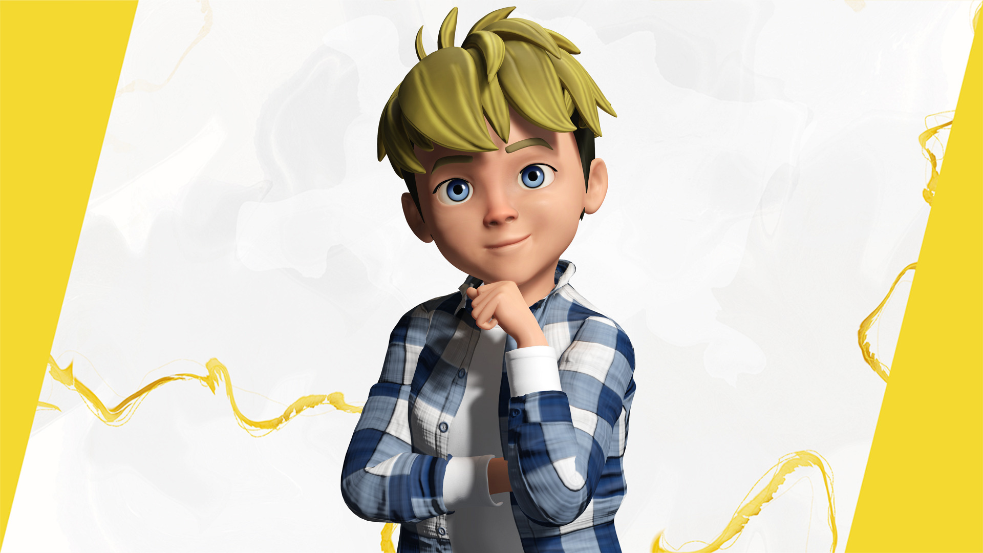 Charming Rigged Stylized 3D Boy Character Game and film Ready Low-poly 3D model_5