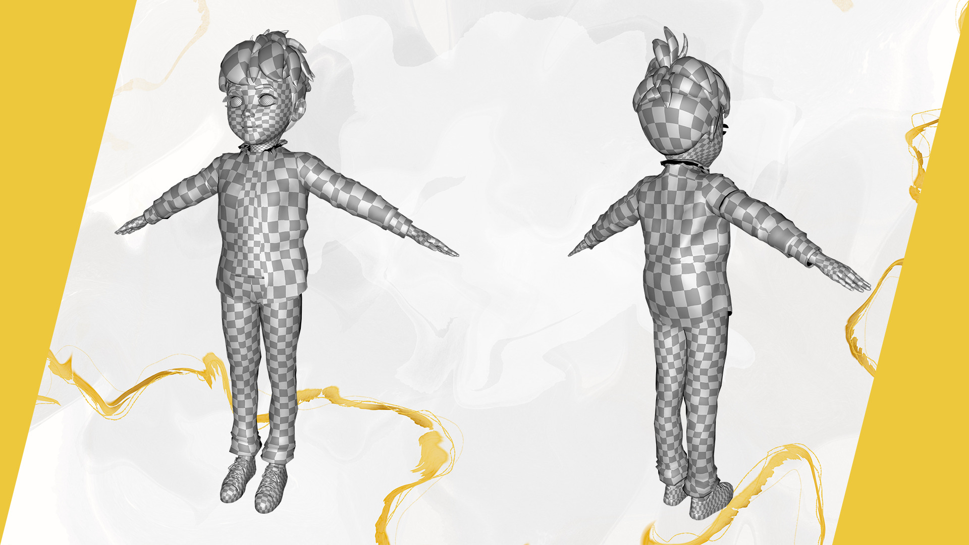 Charming Rigged Stylized 3D Boy Character Game and film Ready Low-poly 3D model_27