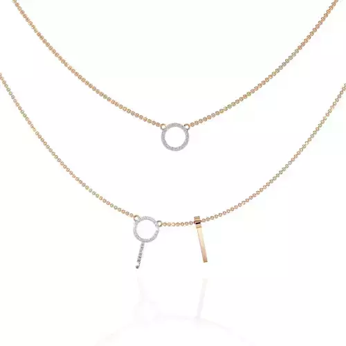 Diamond Necklace 360 animation renders 3dm stl details 3D print model
