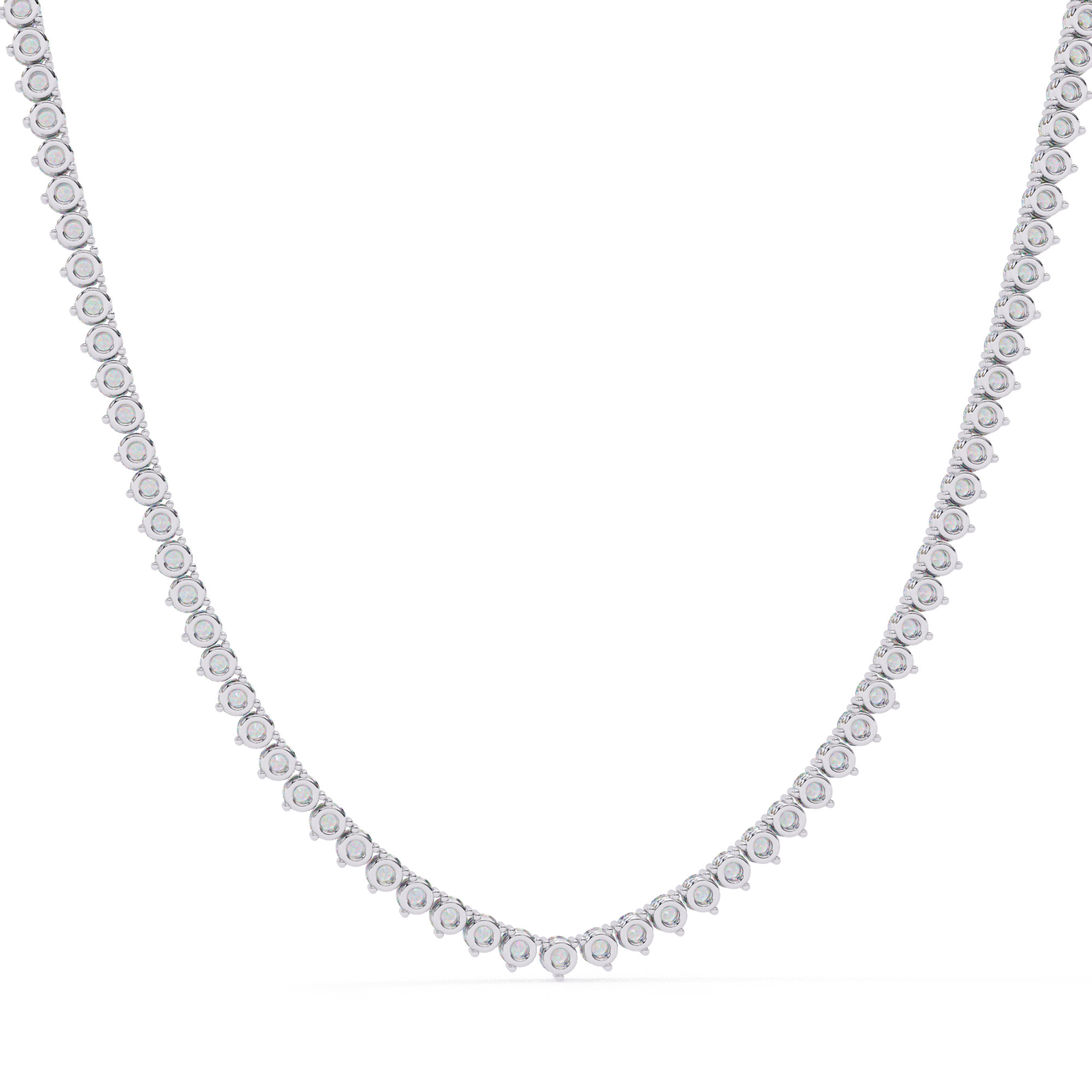Diamond Necklace 360 animation renders 3dm stl details 3D print model_3