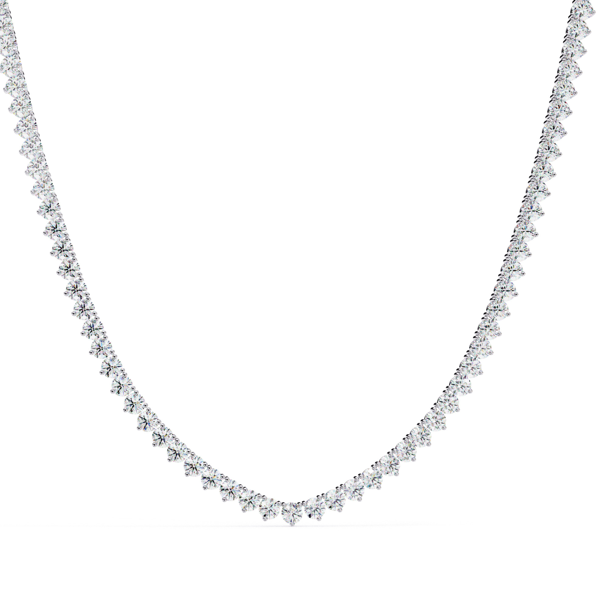 Diamond Necklace 360 animation renders 3dm stl details 3D print model_11