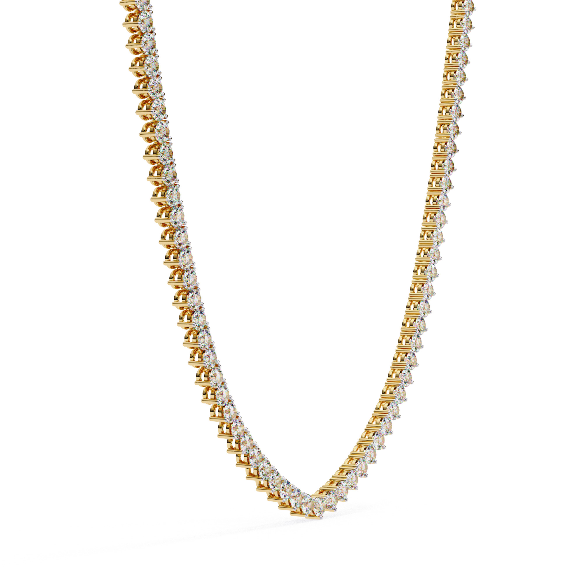 Diamond Necklace 360 animation renders 3dm stl details 3D print model_6