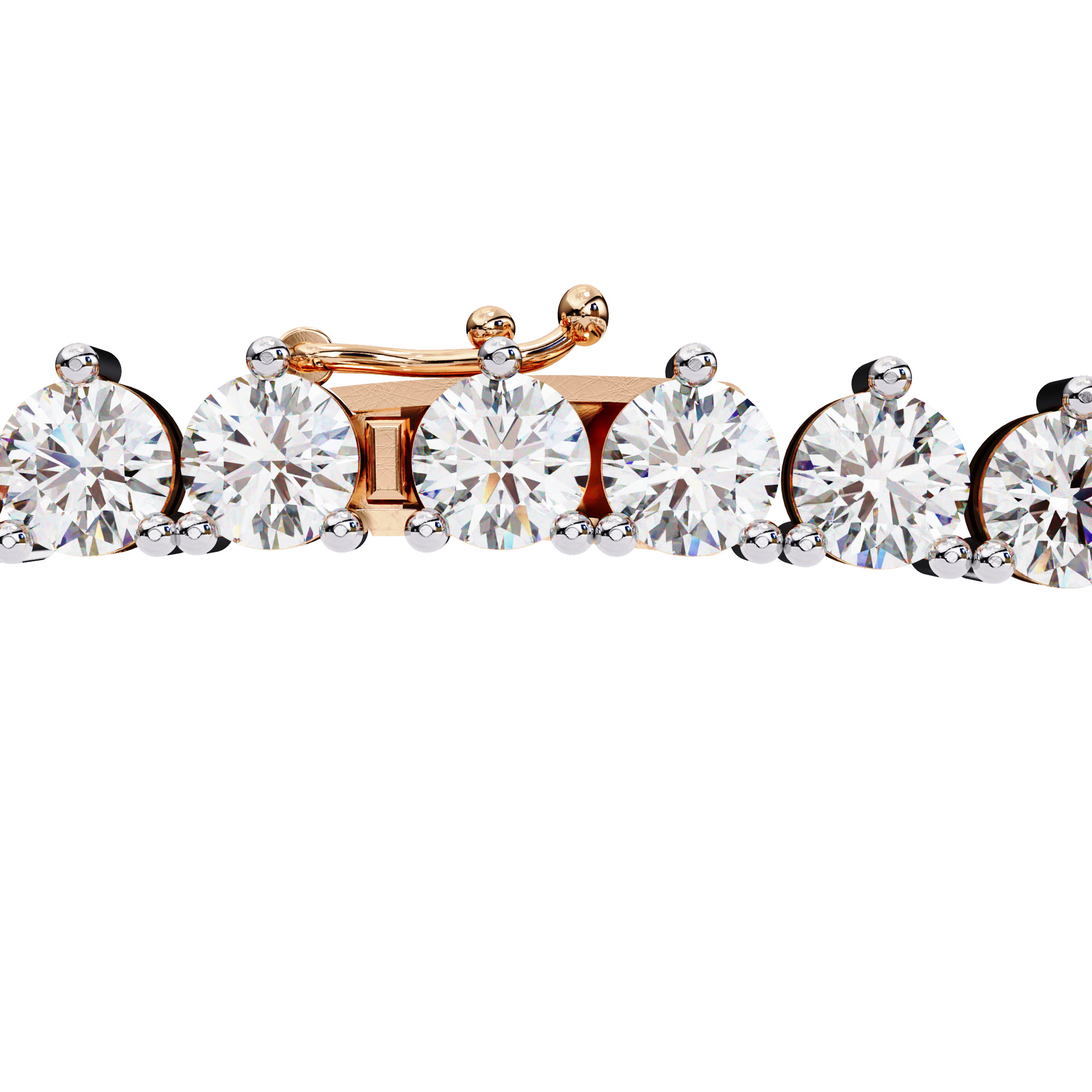 Diamond Necklace 360 animation renders 3dm stl details 3D print model_15