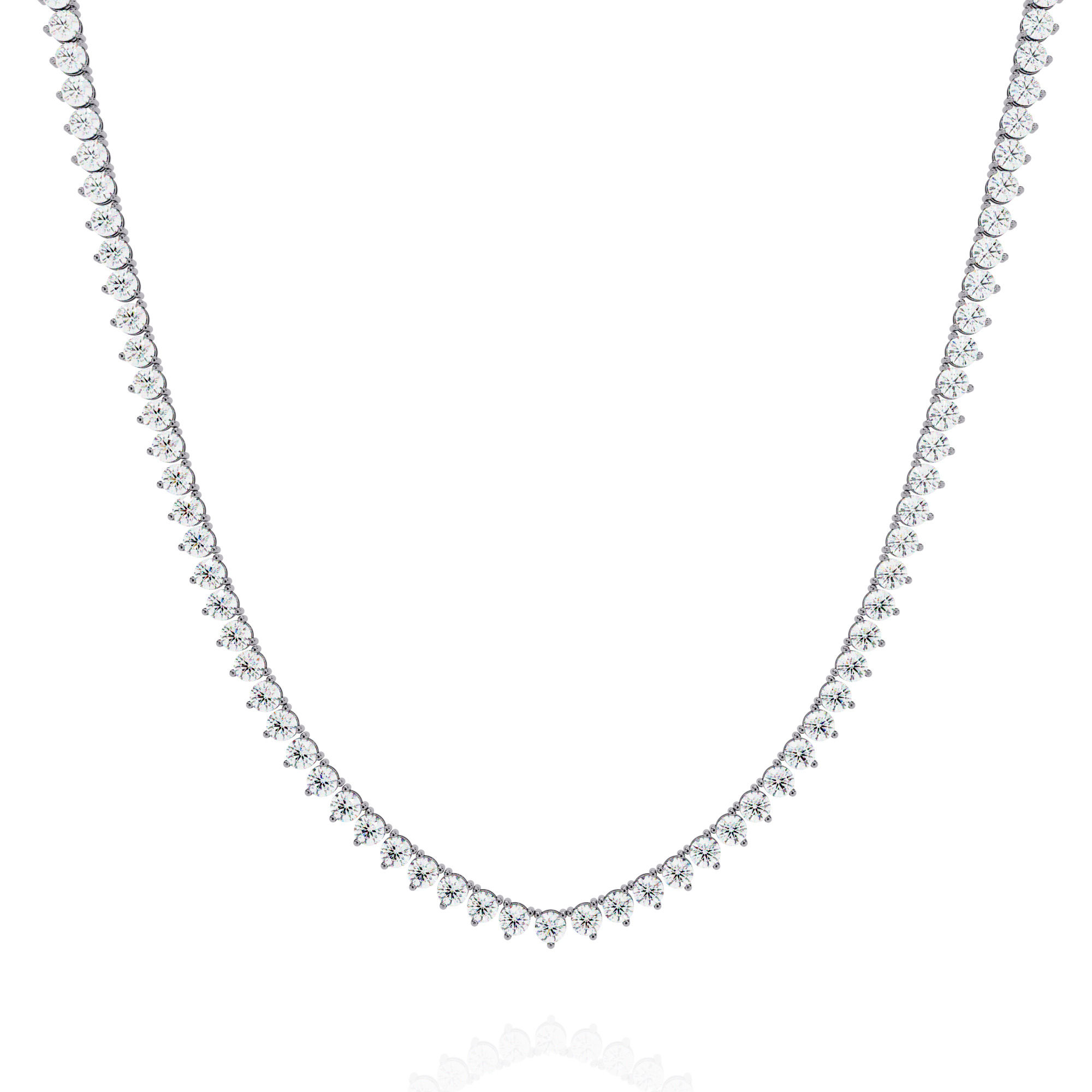 Diamond Necklace 360 animation renders 3dm stl details 3D print model_12