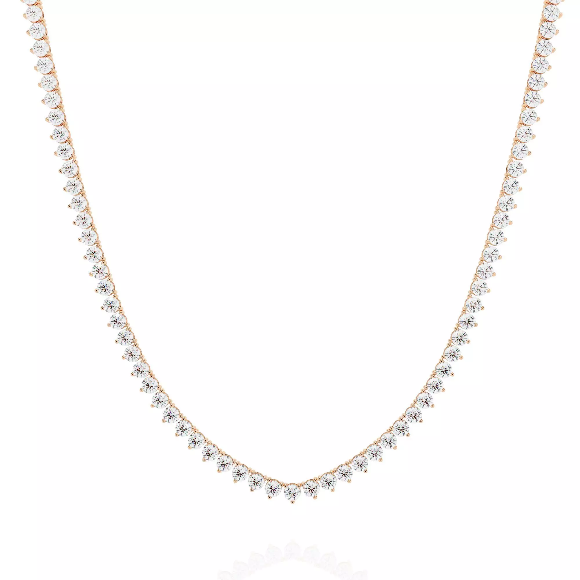 Diamond Necklace 360 animation renders 3dm stl details 3D print model_0